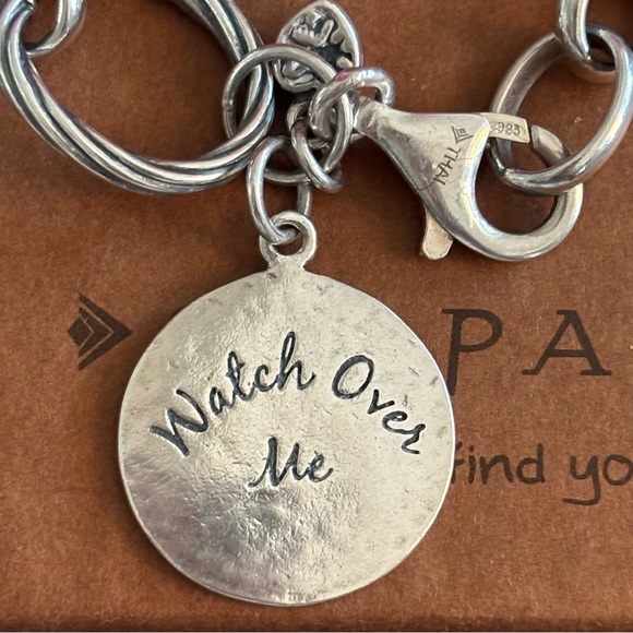 Silpada Angel Watch Over Me Sterling Silver Oxidized Bracelet B1959 - Picture 3 of 16